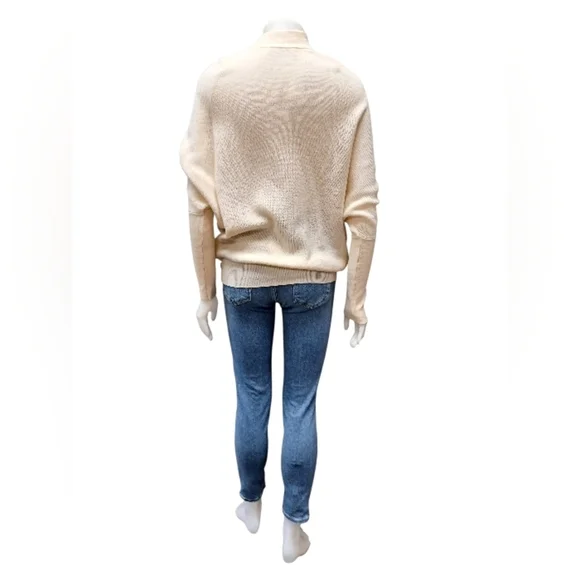 Allsaints EUC Lambswool Cashmere Knit Cream Sweater Size XS - Picture 4 of 9